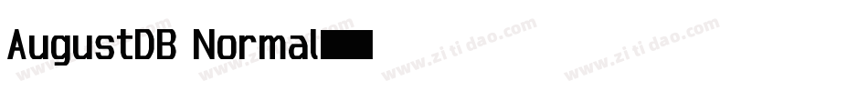 AugustDB Normal字体转换